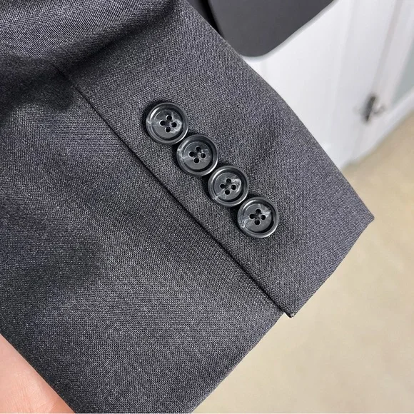 J. Crew Loro Piana Wool Ludlow Jacket Blazer Suit Dark Gray Grey 40L 40 Long